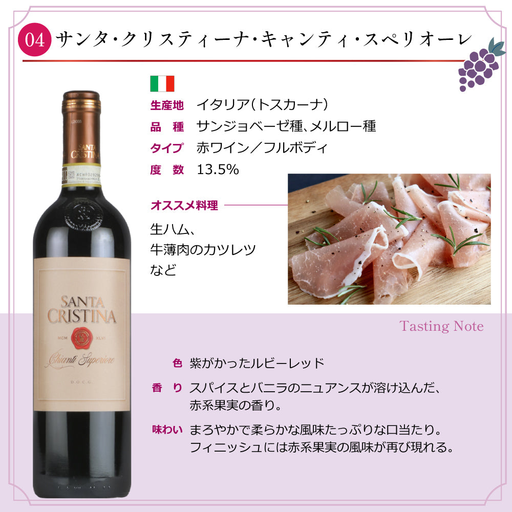 【送料無料 6本セット】 エノテカ 厳選 赤ワイン 750ml × 6本 セット チリ フランス イタリア スペイン