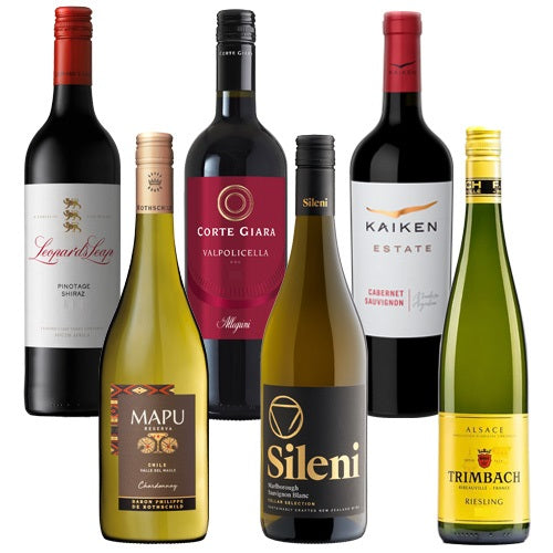 【6本セット】 ワインショップ「エノテカ」が選んだ ブドウ 品種別 紅白 ワイン 750ml × 6本 セット フランス ニュージーランド チリ アルゼンチン イタリア 南アフリカ(赤 × 3本・白 × 3本)