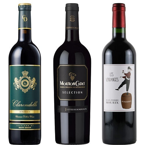 【3本セット】 ボルドー 名門が手掛ける 赤ワイン 750ml × 3本 セット フランス オーブリオン ムートン・ロースチャイルド ペトリュス
