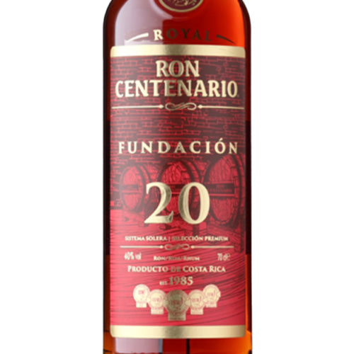 【グラス2脚付】 ロイヤル センテナリオ 20 フンダシオン 40% 700ml 箱付 スピリッツ ラム コスタリカ