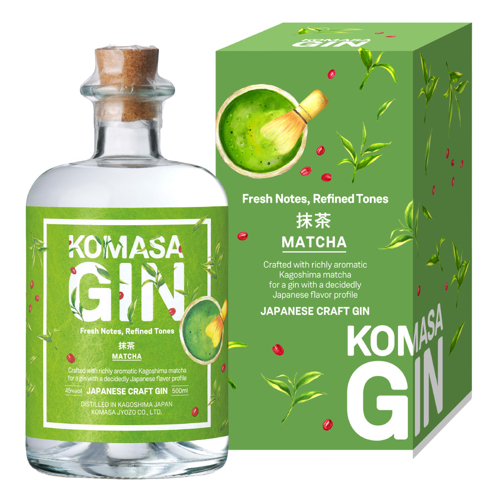 小正醸造 KOMASA GIN 抹茶 45% 500ml 箱付 スピリッツ ジャパニーズ クラフトジン