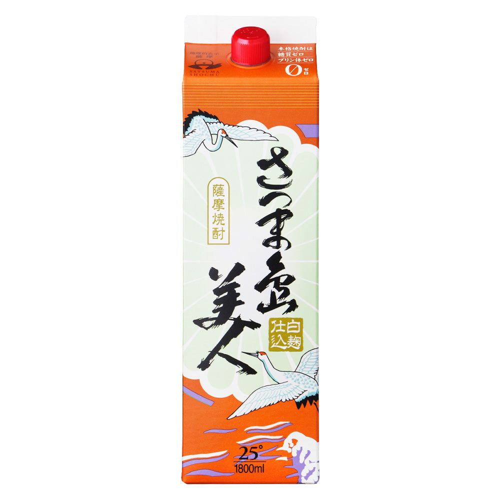 薩摩焼酎 さつま島美人 25% 1800ml 長島研醸 紙パック いも焼酎 鹿児島県