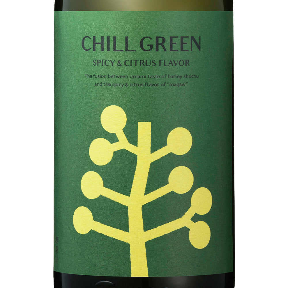 麦焼酎 CHILL GREEN spicy & citrus(ちるぐりーん すぱいしー&しとらす)25% 1800ml 1.8l 濱田酒造 箱なし むぎ焼酎 白麹 鹿児島県
