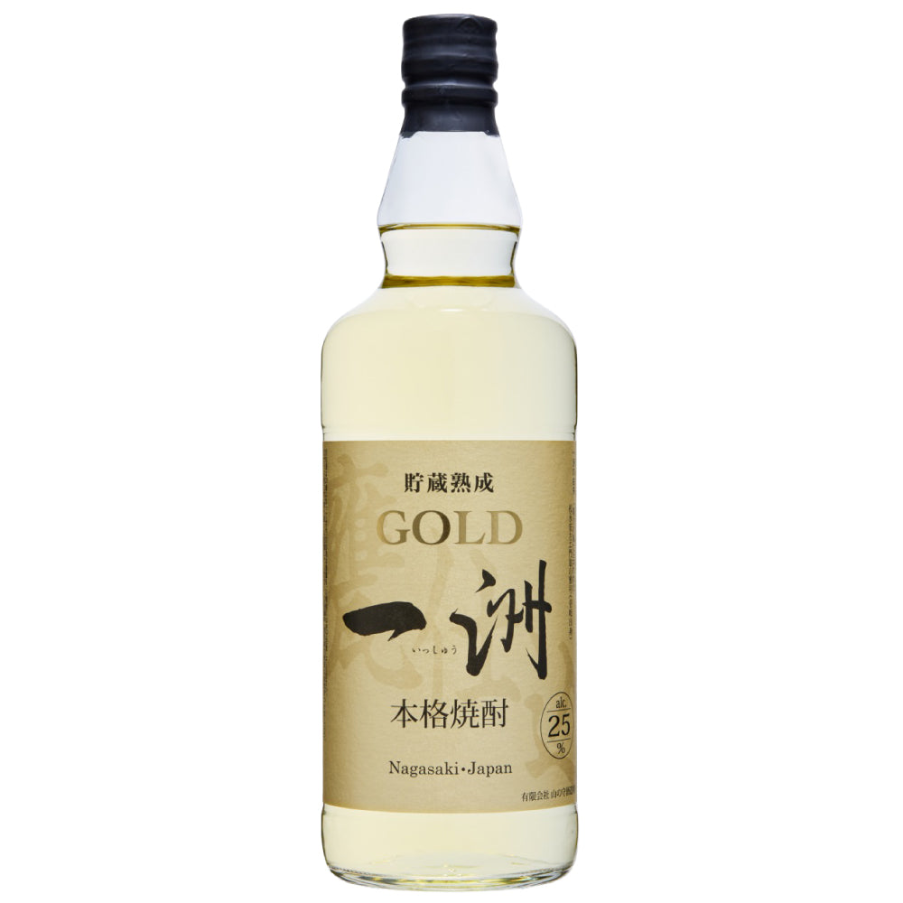 本格麦焼酎 GOLD ゴールド 一洲 いっしゅう 25% 720ml 山の守酒造場 かめ仕込 樫樽貯蔵 壱岐焼酎 白麹 長崎県