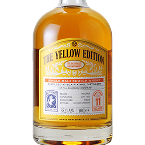 ブレイヴ ニュー スピリッツ ザ イエロー エディション ブレア アソール 2011 - 2022 11年 55.2% 700ml 箱なし シングルモルト スコッチ ウイスキー
