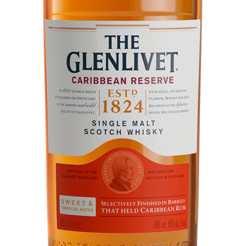 【正規輸入品】 ザ グレンリベット カリビアンリザーブ 40% 700ml 箱なし シングルモルト スコッチ ウイスキー