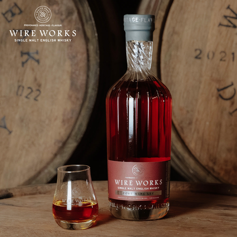 【正規輸入品】ワイヤー ワークス ポートワイン・レイトボトルド・ヴィンテージ 53.3% 700ml 箱なし シングルモルト イングリッシュウイスキー ホワイトピーク蒸留所