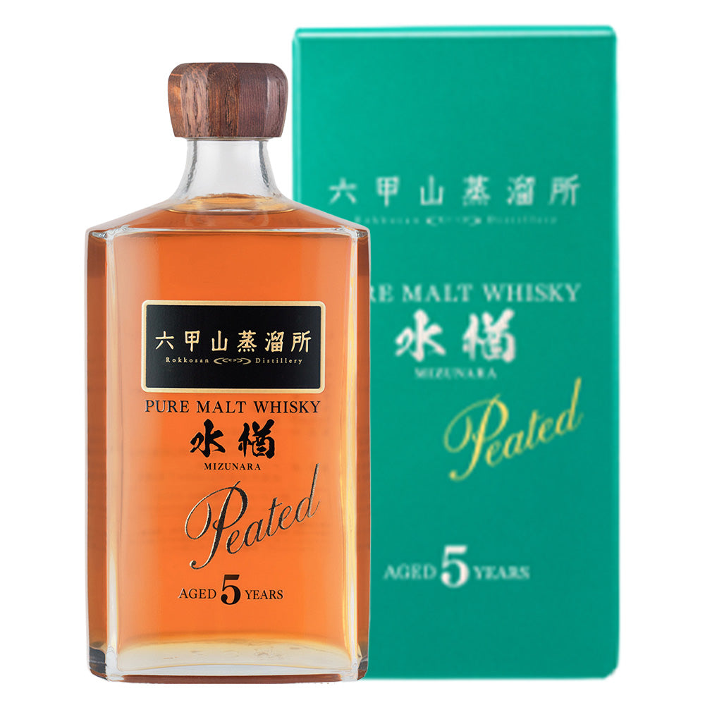 六甲山 ピュアモルト ウイスキー 水楢5年 ピーテッド 42% 720ml 箱付 ジャパニーズ ウイスキー