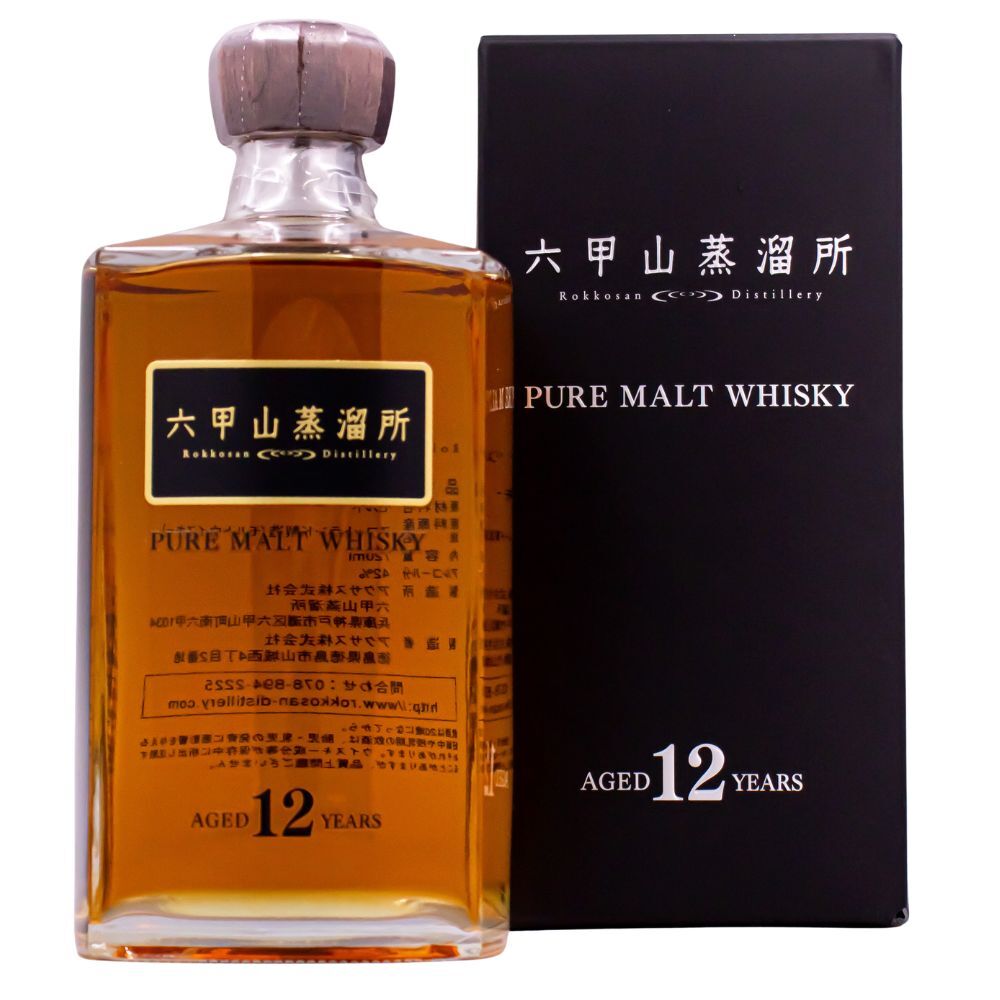 六甲山蒸留所 ピュアモルトウイスキー 12年 ノンピート 42% 720ml 箱付 ジャパニーズ ウイスキー