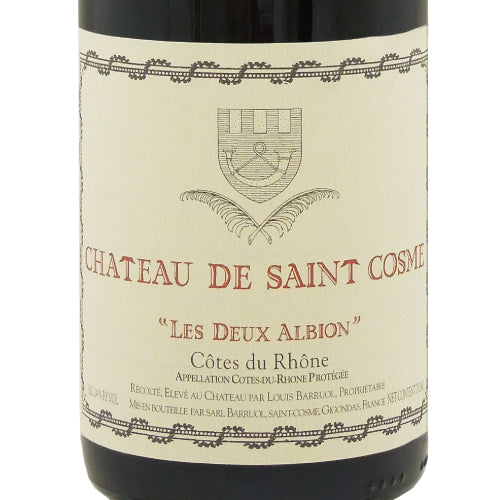 シャトー ド サンコム コート デュ ローヌ レ ドゥー アルビオン ルージュ 2022 750ml 赤ワイン フランス ローヌ ミディアムフルボディ