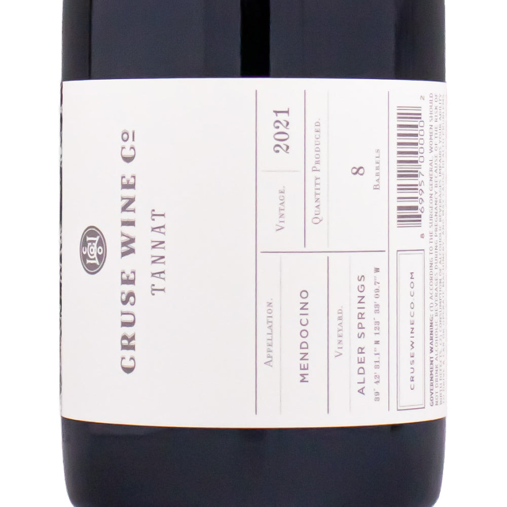 クルーズ ワイン カンパニー タナ アルダー スプリングス メンドシーノ 2021 750ml 赤ワイン アメリカ カリフォルニア フルボディ