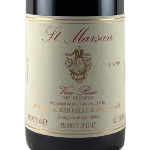 ベルテッリ サン マルサン ロッソ シラー 2009 750ml 赤ワイン イタリア ピエモンテ フルボディ