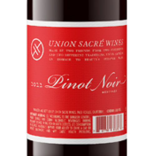 ユニオン サクレ ワインズ ピノ ノワール 2022 750ml 赤ワイン アメリカ カルフォルニア フルボディ