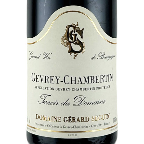 ジェラール セガン ジュヴレ シャンベルタン テロワール デュ ドメーヌ 2024 750ml 赤ワイン フランス ブルゴーニュ フルボディ