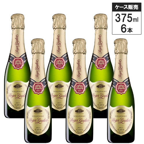 【ハーフボトル 6本セット】 ロジャーグラート カバ ゴールド ブリュット NV 375ml × 6本 スペイン スパークリング ワイン 辛口