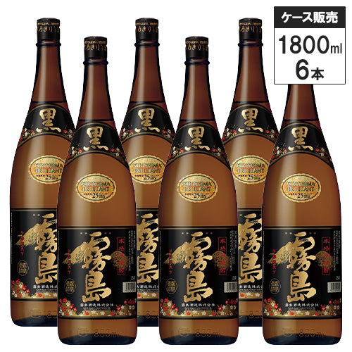 【6本セット】本格 芋 焼酎 黒霧島 25% 1800ml 霧島酒造 芋焼酎 宮崎県
