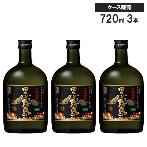 3本セット】本格 芋 焼酎 黒霧島 25% 720ml 霧島酒造 芋焼酎 宮崎県 – SAKE People