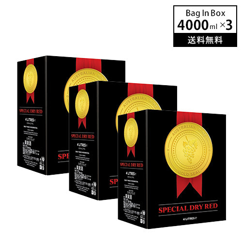 【3個セット】 デ ボルトリ ゴールド シール スペシャル ドライ レッド NV 4000ml × 3 バックインボックス 赤ワイン オーストラリア ニューサウスウェールズ ミディアムボディ