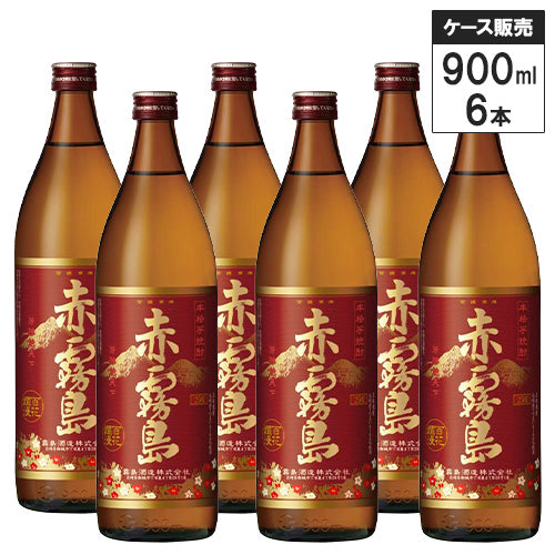 6本セット】本格 芋 焼酎 赤霧島 25% 900ml 霧島酒造 いも焼酎 鹿児島県 – SAKE People