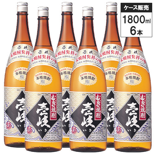 【6本セット】玄海酒造 本格むぎ焼酎 壱岐(ビン)25% 1800ml 麦焼酎 長崎県