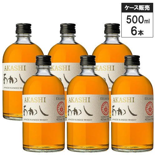 【6本セット】あかし ホワイト オーク 江井ヶ嶋酒造 500ml ブレンデッドウイスキー ジャパニーズ ウイスキー