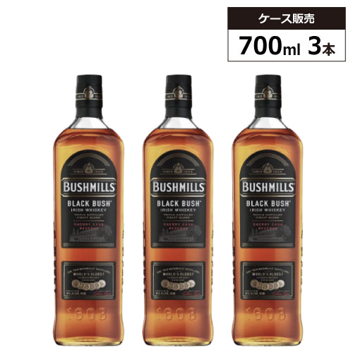 【3本セット】ブッシュミルズ ブラック ブッシュ 40% 700ml ブレンデッドウイスキー アイリッシュ ウイスキー
