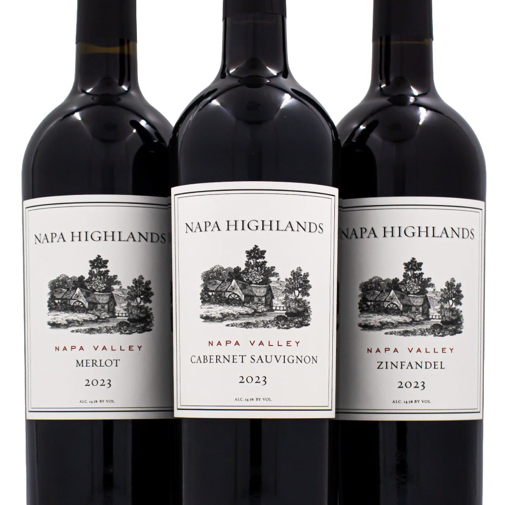 ナパ ハイランズ 赤ワイン3種 フルボディ飲み比べセット 750ml x 3本 赤ワインセット アメリカ カリフォルニア ナパヴァレー