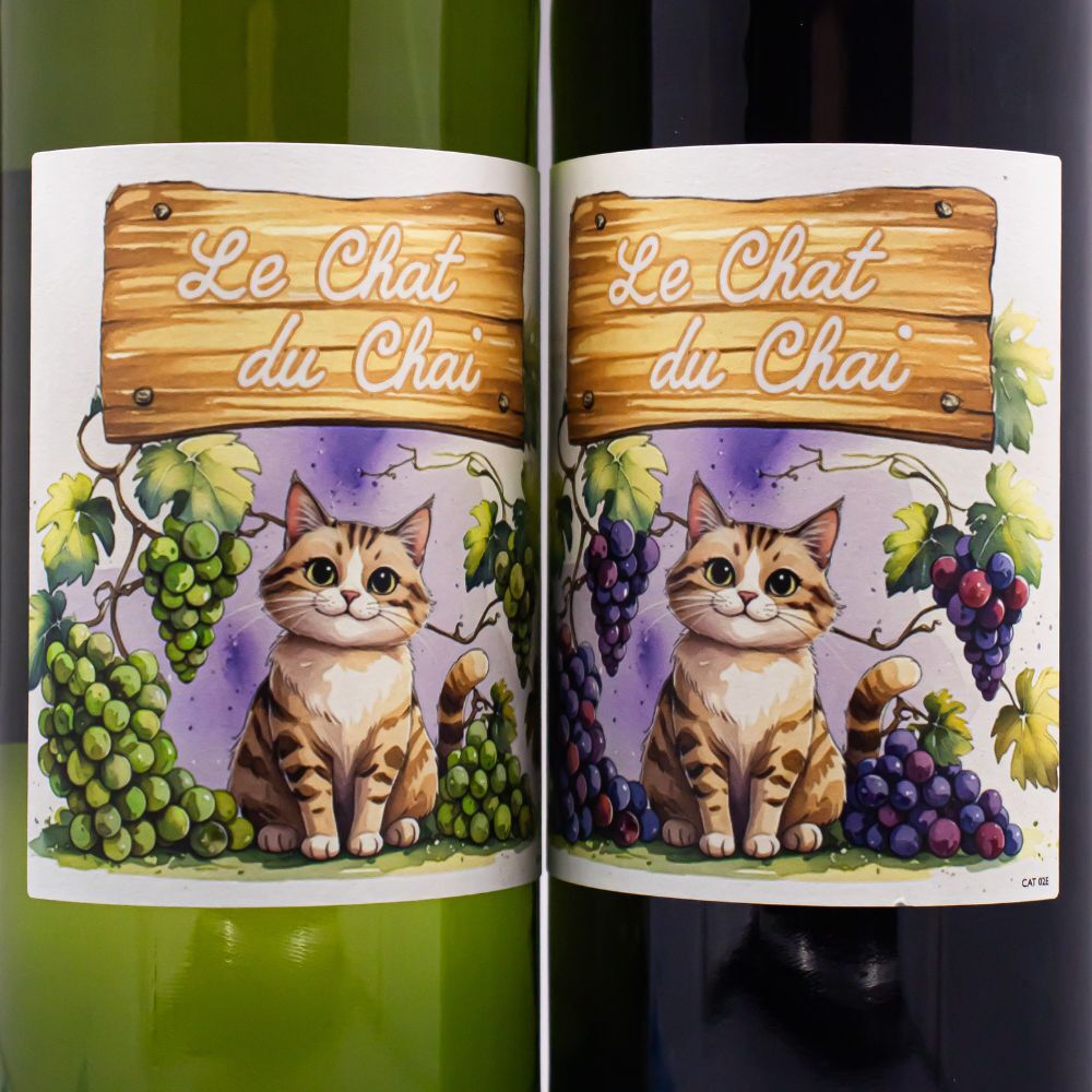 LGIワインズ ワイン蔵の猫たち 赤白飲み比べセット 750ml×2本 フランス 赤ワイン 白ワイン 猫ラベル ワインセット
