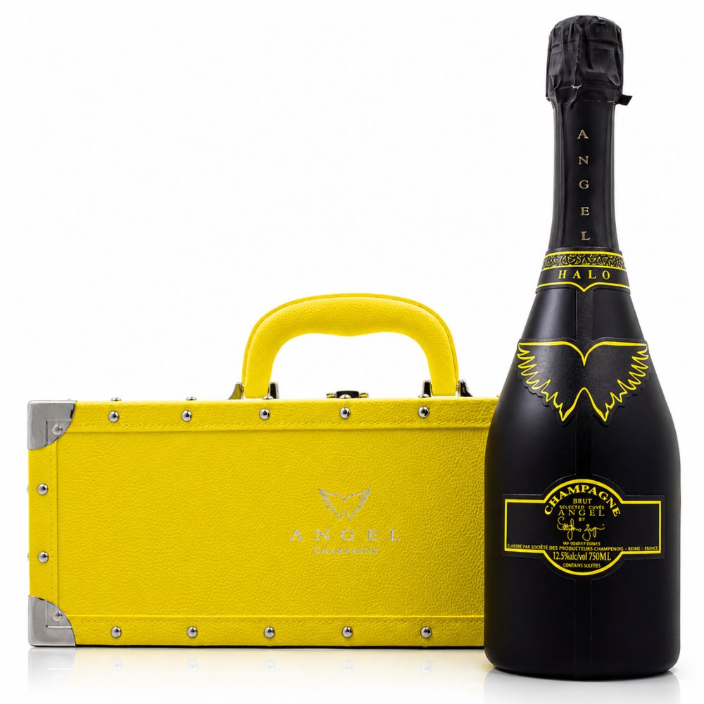 エンジェル シャンパーニュ NV ブリュット ヘイロー イエロー 750ml オリジナルケース付 シャンパン