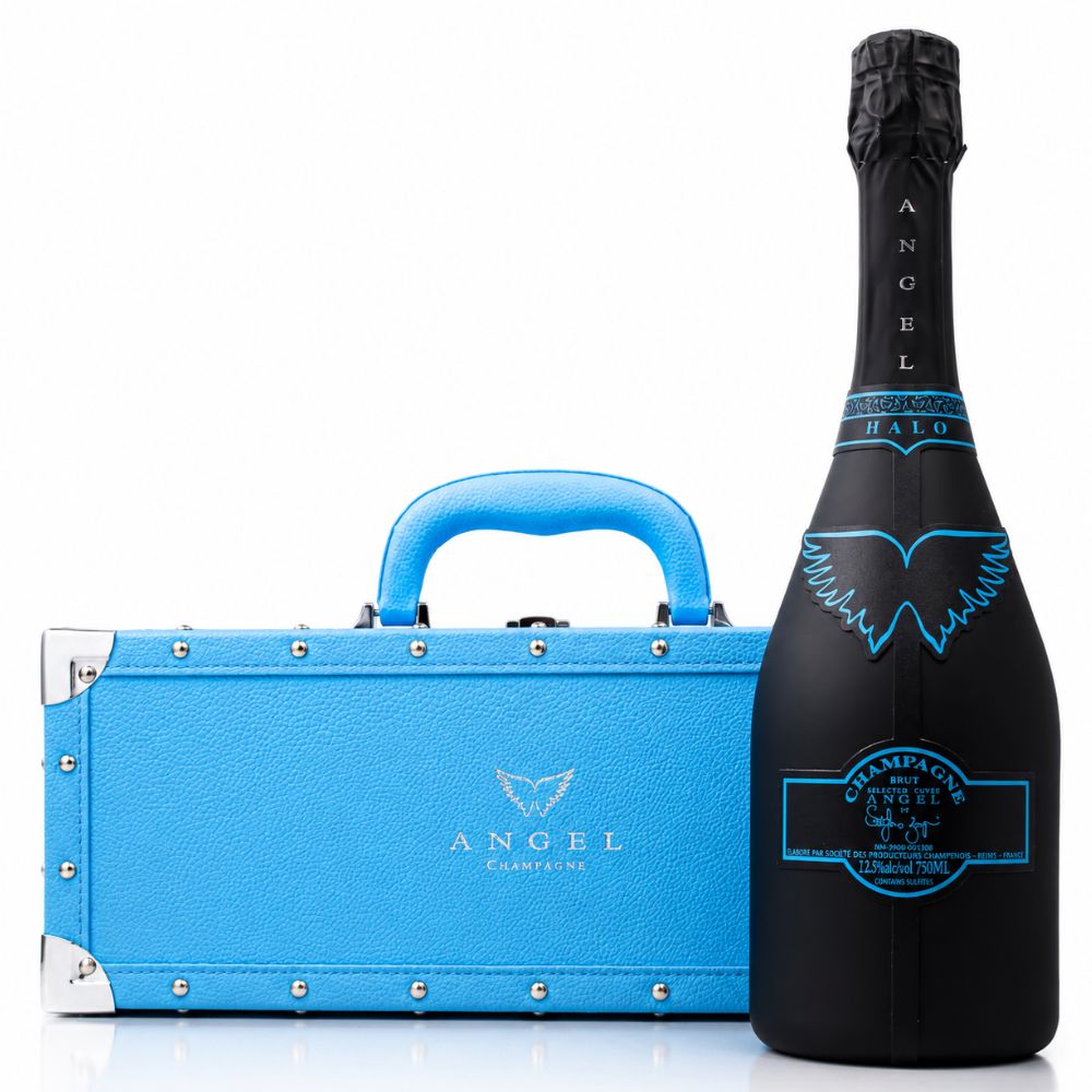 エンジェル シャンパーニュ NV ブリュット ヘイロー ブルー 750ml オリジナルケース付 シャンパン
