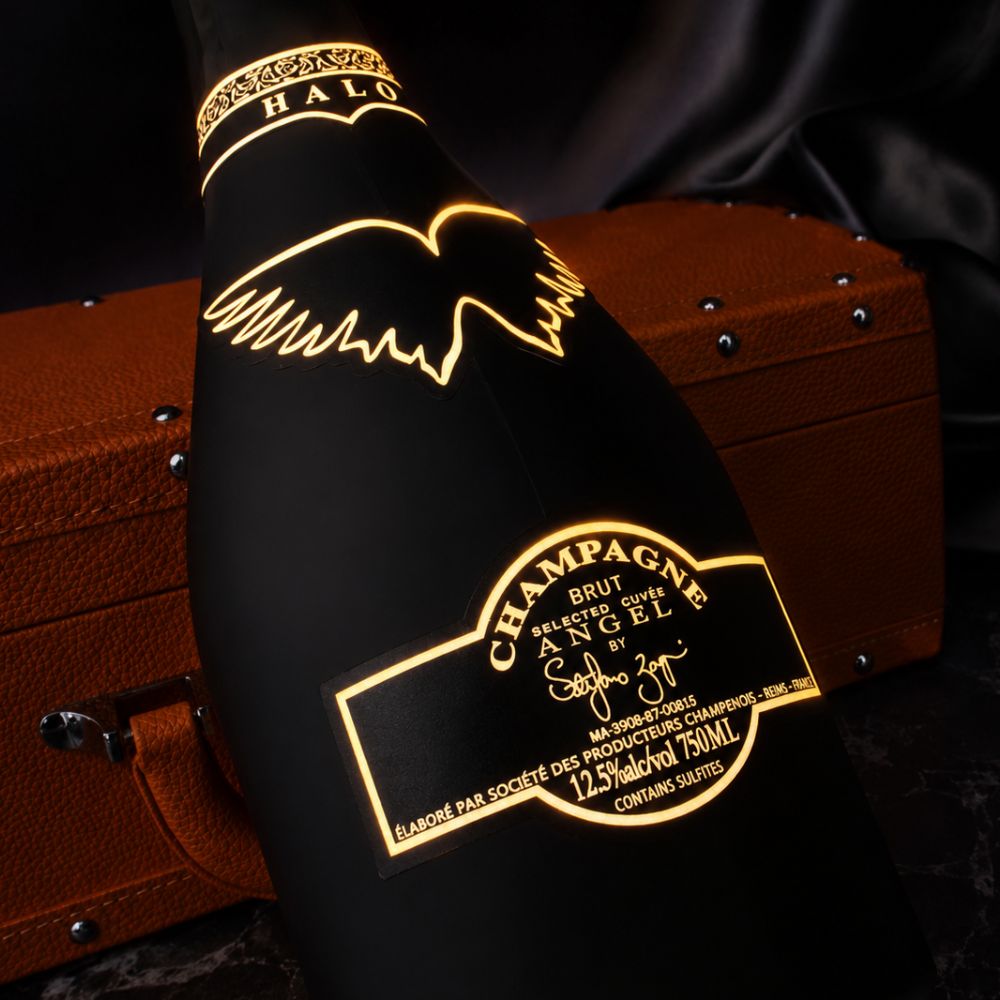 エンジェル シャンパーニュ NV ブリュット ヘイロー オレンジ 750ml オリジナルケース付 シャンパン アウトレット