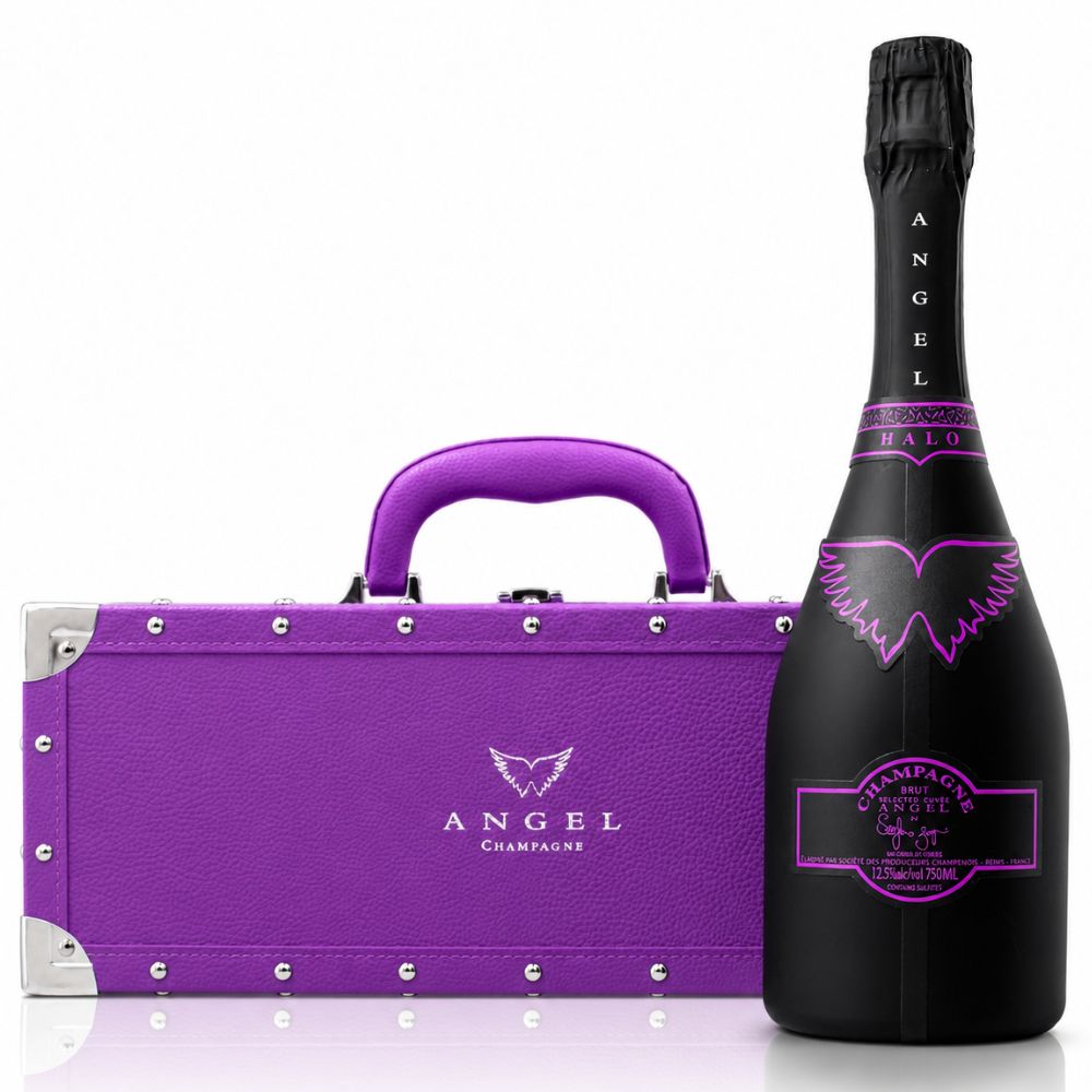 エンジェル シャンパーニュ NV ブリュット ヘイロー パープル 750ml オリジナルケース付 シャンパン