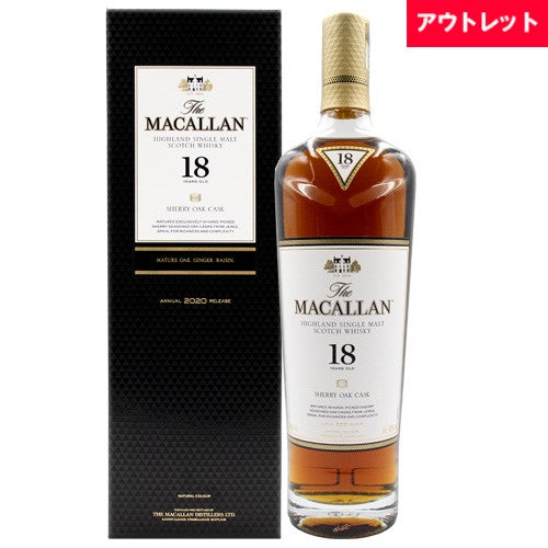 ザ マッカラン 18年 シングルモルト シェリー オーク カスク 43% 700ml 箱付 スコッチ ウイスキー アウトレット – SAKE  People