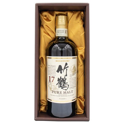 ニッカ 竹鶴 17年 43% ピュアモルト 700ml 箱付 ウイスキー