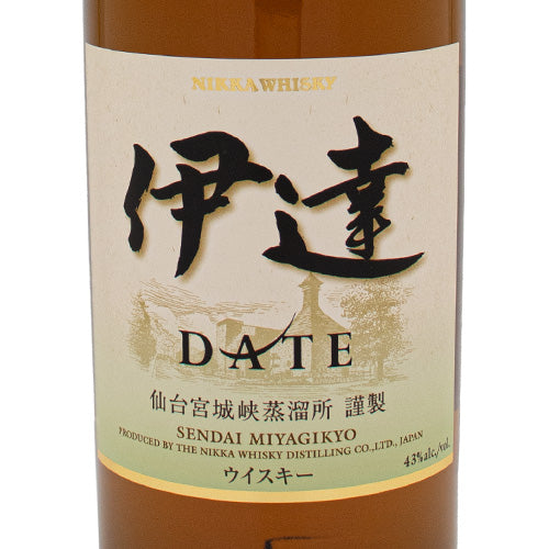 ニッカ 伊達 43% 700ml 宮城峡蒸留所 箱なし ウイスキー