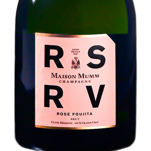 【正規輸入品】 メゾン マム RSRV（アール エス アール ヴイ） ロゼ フジタ NV 750ml 箱なし ブリュット シャンパン