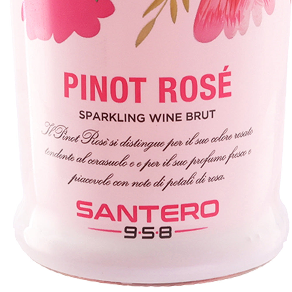 サンテロ ピノ ロゼ フラワ－ボトル NV 750ml 箱なし スパークリング ワイン イタリア ピエモンテ 辛口
