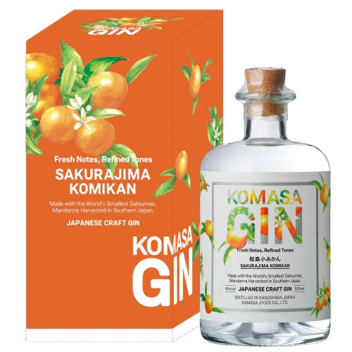 小正醸造 KOMASA GIN 桜島小みかん 45% 500ml 箱付 国産 スピリッツ
