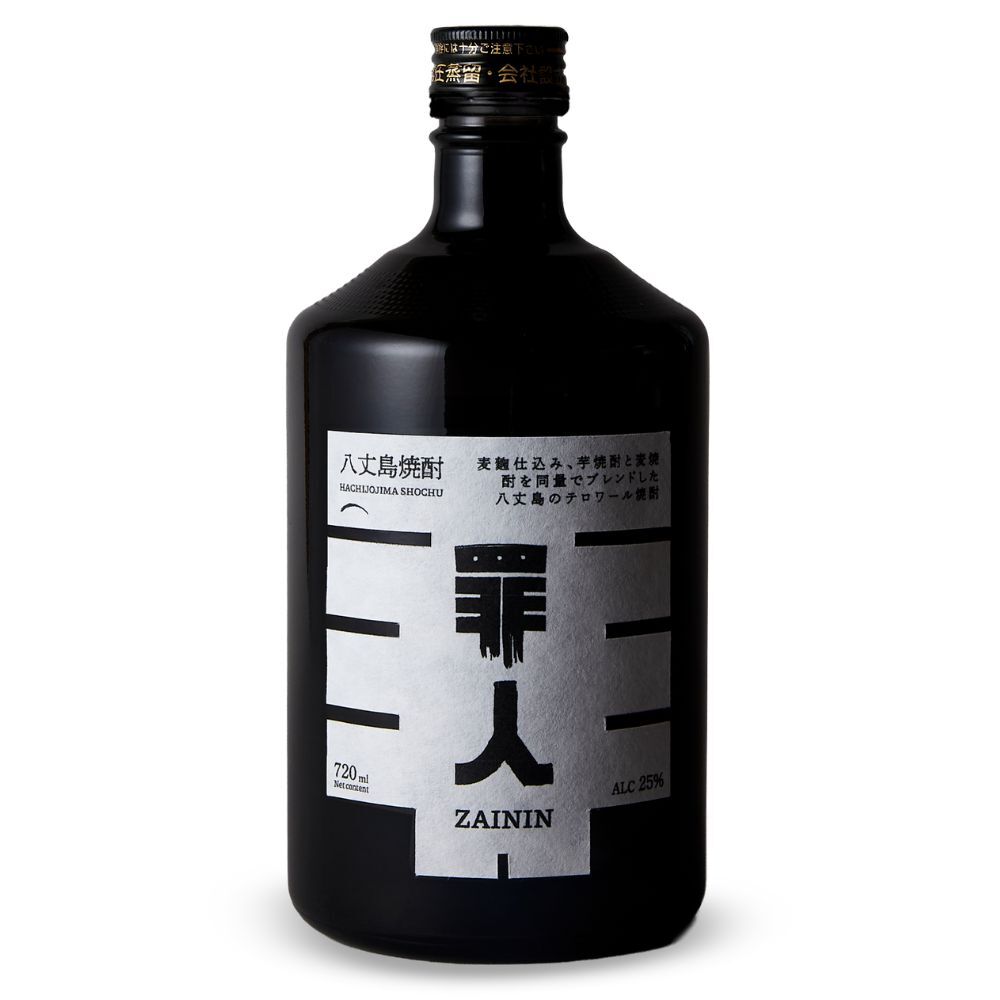 焼酎 Ak 八丈島テロワール焼酎 罪人 ZAININ 25% 720ml 箱なし 芋 麦 焼酎 東京