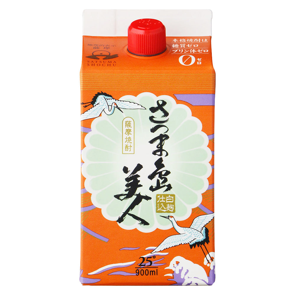 薩摩焼酎 さつま島美人 25% 900ml 長島研醸 紙パック いも焼酎 鹿児島県