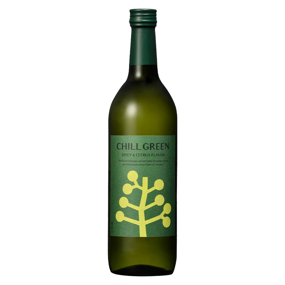 麦焼酎 CHILL GREEN spicy & citrus（ちるぐりーん すぱいしー＆しとらす）25% 720ml 濱田酒造 箱なし むぎ焼酎 白麹 鹿児島県 ネッカー付