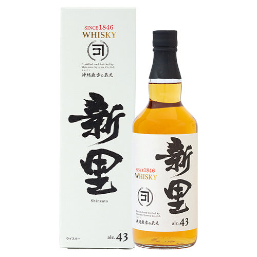 新里 WHISKY（ウイスキー）43% 700ml 箱付 ブレンデッド ウイスキー 沖縄県 新里（シンザト）酒造