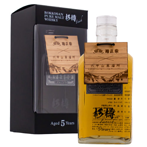【希少】六甲山 ピュアモルトウイスキー 杉樽フィニッシュ59% 500ml 箱付 六甲山 ピュアモルト ウイスキー 杉樽 フィニッシュ 5年 58% 500ml 箱