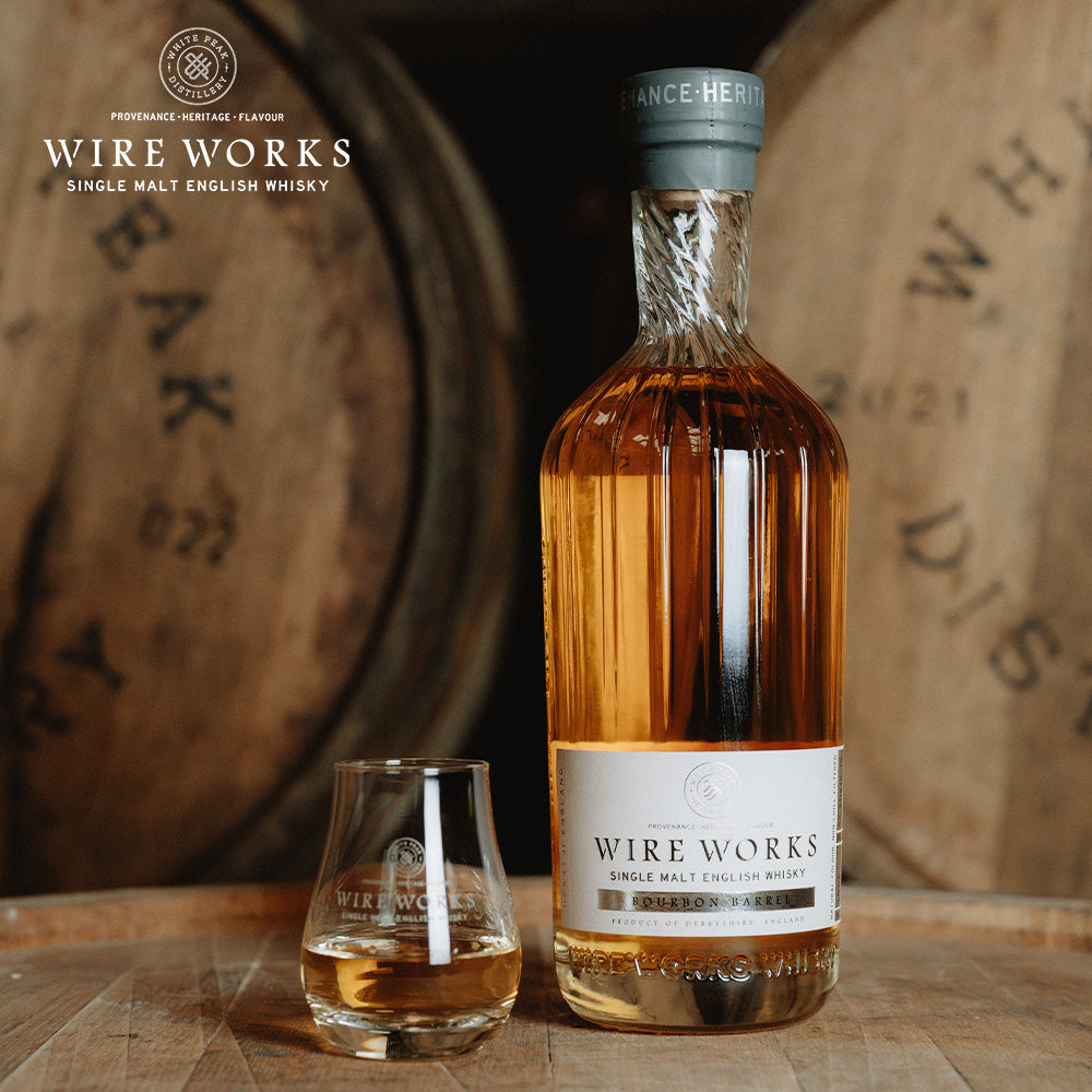【正規輸入品】ワイヤー ワークス バーボンバレル 53.4% 700ml 箱なし シングルモルト イングリッシュウイスキー ホワイトピーク蒸留所