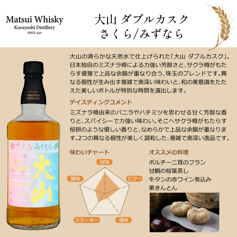 マツイ ウイスキー 大山 & 山陰 飲み比べセット 700ml × 6本 国産 ジャパニーズ ミズナラ サクラ ワインカスク バーボン 松井酒造 倉吉蒸溜所