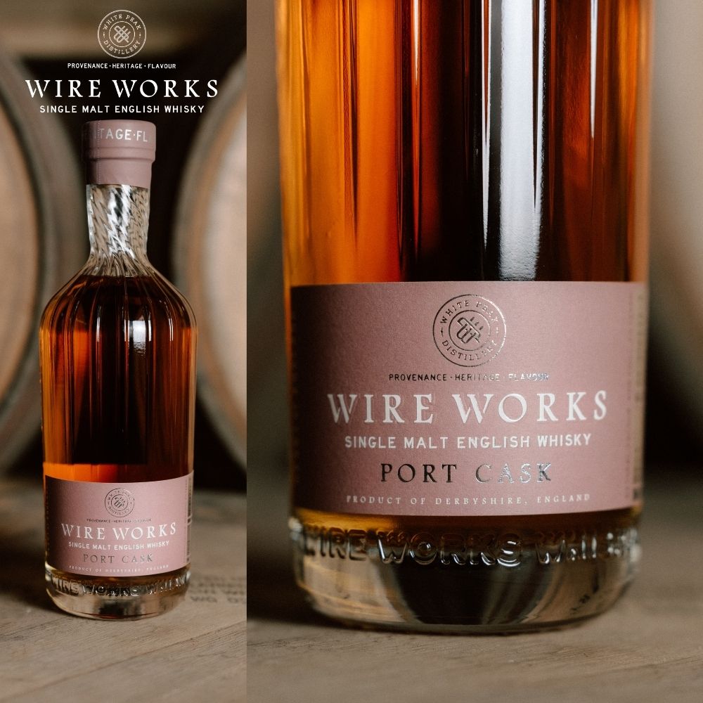 【正規輸入品】ワイヤー ワークス ポートカスク 50.2% 700ml 箱なし シングルモルト イングリッシュウイスキー ホワイトピーク蒸留所