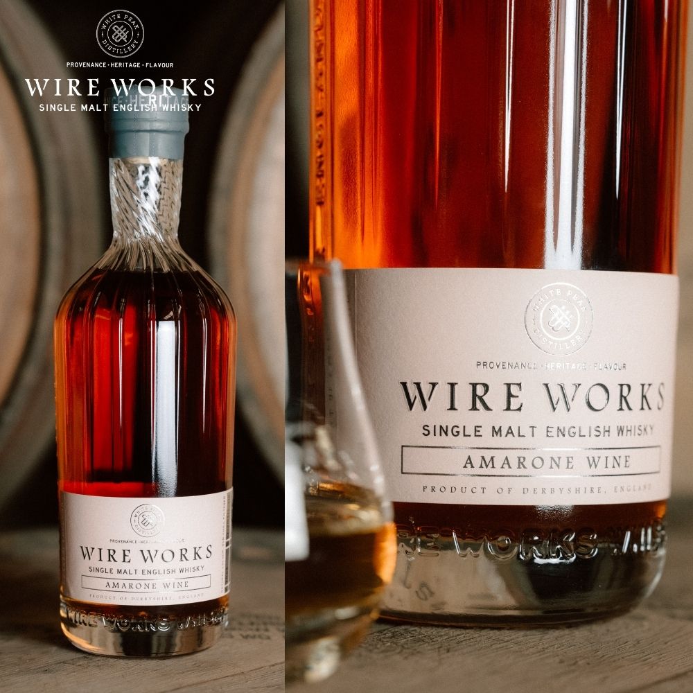 【正規輸入品】ワイヤー ワークス アマローネワイン(2025) 53.6% 700ml 箱なし シングルモルト イングリッシュウイスキー ホワイトピーク蒸留所