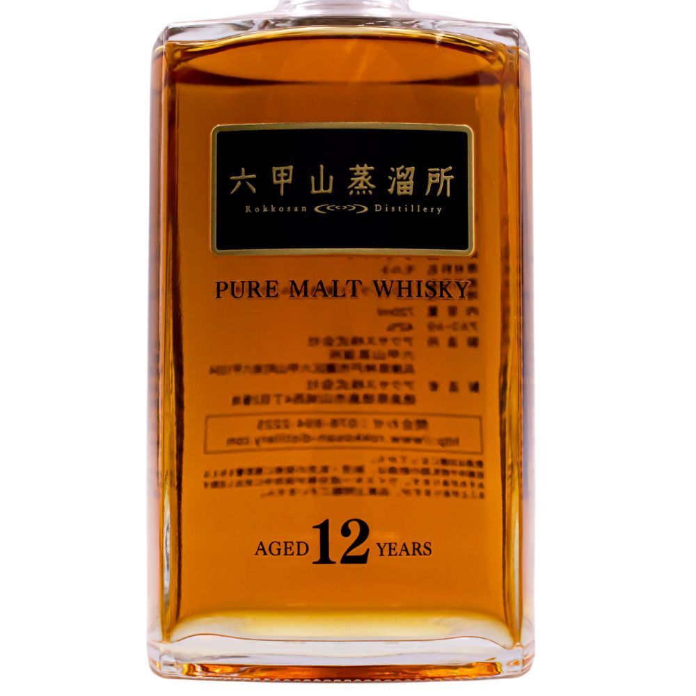 六甲山蒸溜所 ピュアモルトウイスキー 12年 ノンピート 42% 720ml 箱付