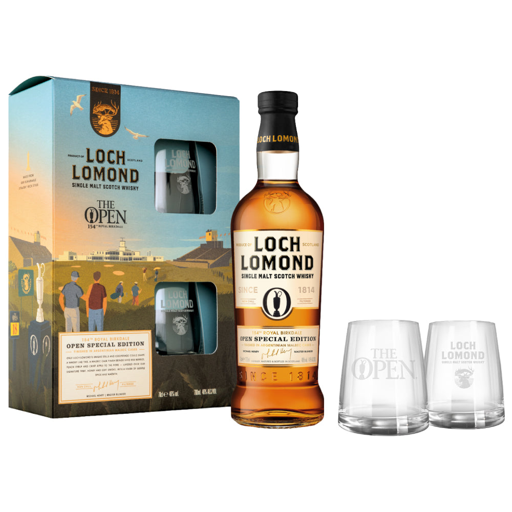 【グラス2脚付】 ロッホローモンド 全英オープンゴルフ 154th  スペシャル エディション 46% 700ml 箱付 シングルモルト スコッチ ウイスキー