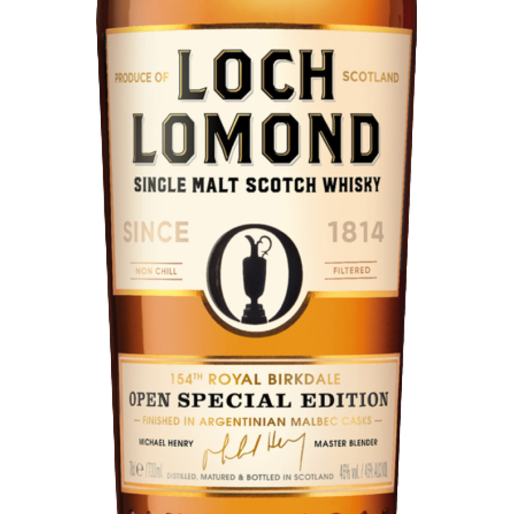 【グラス2脚付】 ロッホローモンド 全英オープンゴルフ 154th  スペシャル エディション 46% 700ml 箱付 シングルモルト スコッチ ウイスキー